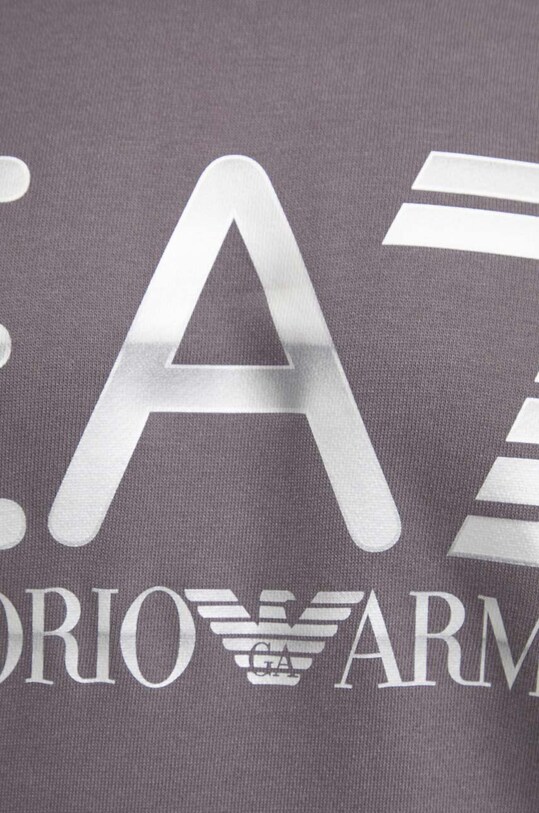 Хлопковая кофта EA7 Emporio Armani PJSHZ.6DPM16.1992 серый