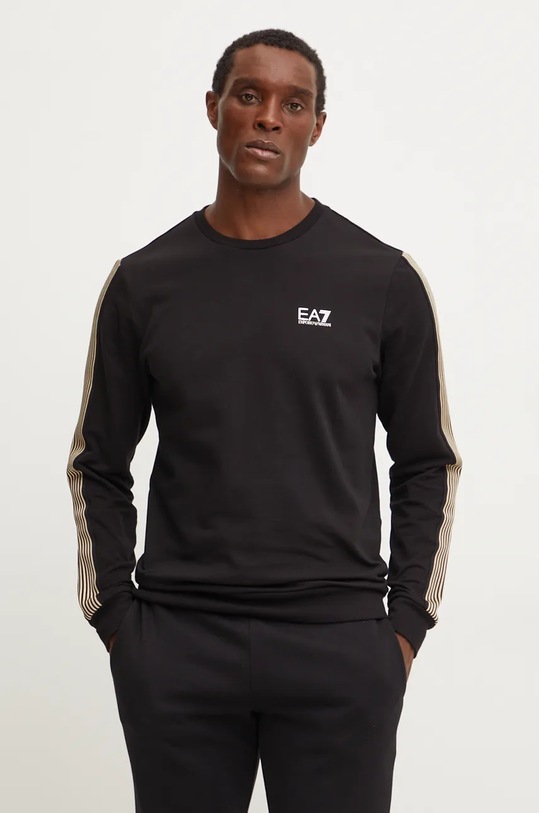 Кофта EA7 Emporio Armani з еластаном чорний PJ9FZ.6DPM27.0200