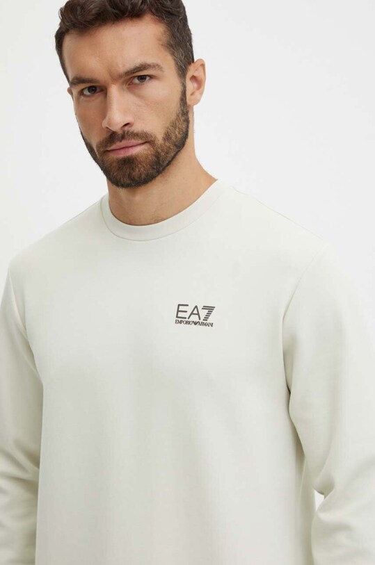 Mikina EA7 Emporio Armani béžová PJUEZ.6DPM89.1910