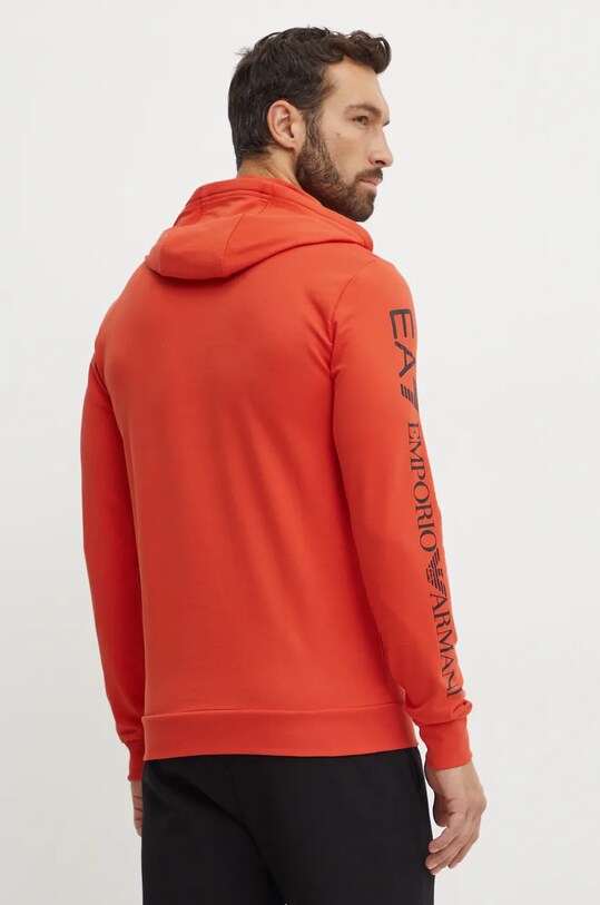 Îmbrăcăminte EA7 Emporio Armani hanorac de bumbac PJ05Z.8NPM18.1672 portocaliu