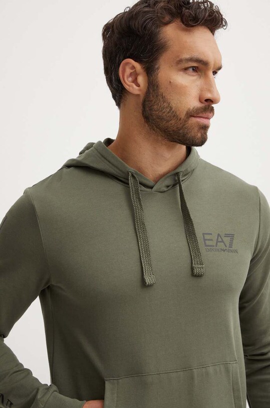 EA7 Emporio Armani bluza bawełniana zielony PJ05Z.8NPM18.1846