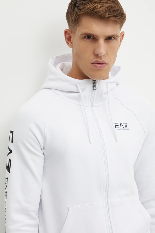 Mikina EA7 Emporio Armani bílá PJ07Z.8NPM22.1101
