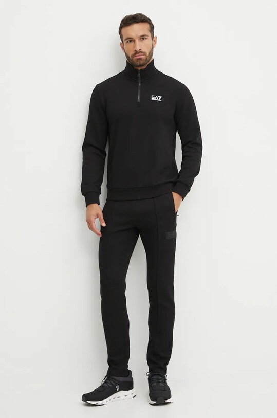 Pulover EA7 Emporio Armani PJVTZ.8NPM35.1200 črna AW24