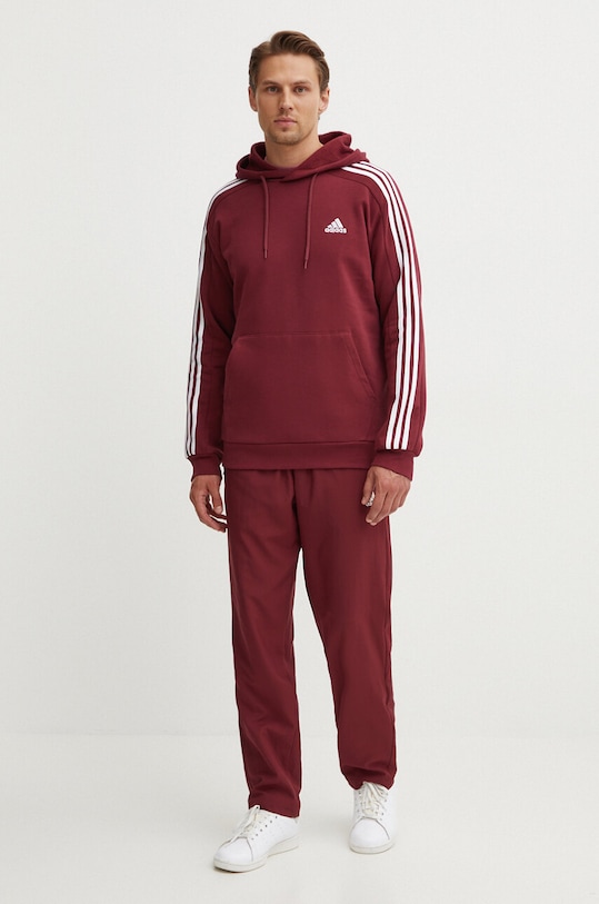 Mikina adidas Essentials JG5949 burgundské AW24