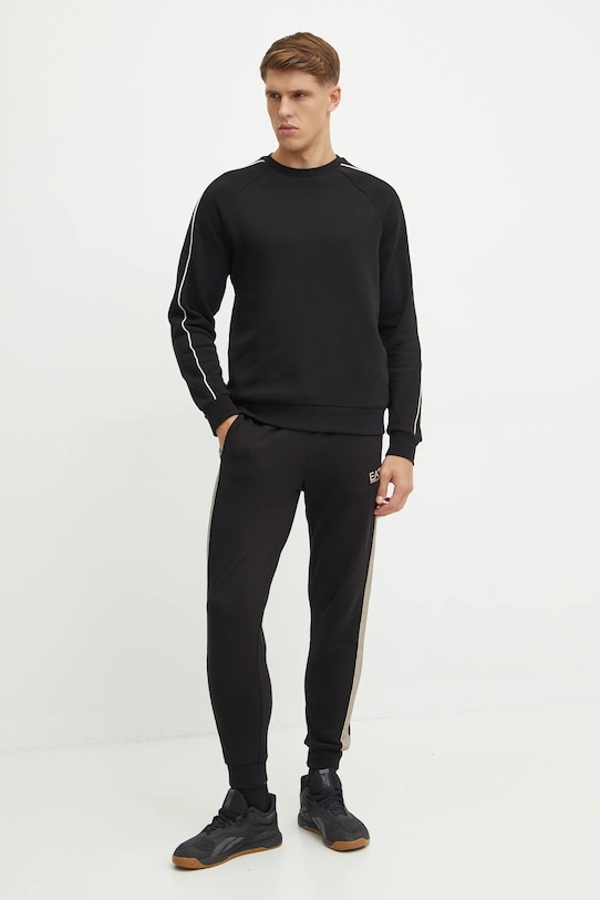 Бавовняна кофта EA7 Emporio Armani PJZJZ.6DPM20.1200 чорний AW24