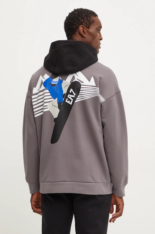 Mikina EA7 Emporio Armani sivá AF10443.7M000020.U8094