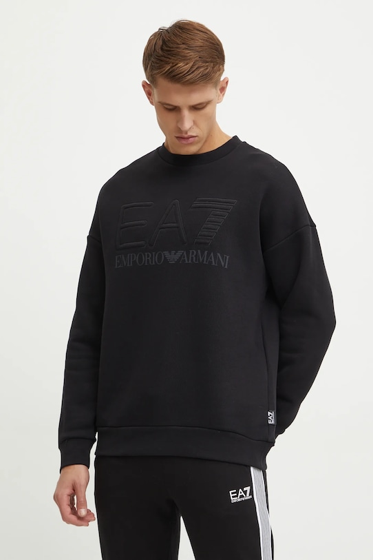 EA7 Emporio Armani pamut melegítőfelső pamut fekete PJOPZ.6DUM14.1200