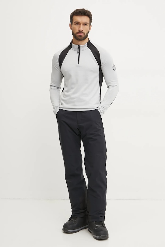 EA7 Emporio Armani felpa da sport St. Moritz Powerstretch PJQXZ.6DPMA5.1951 grigio AW24