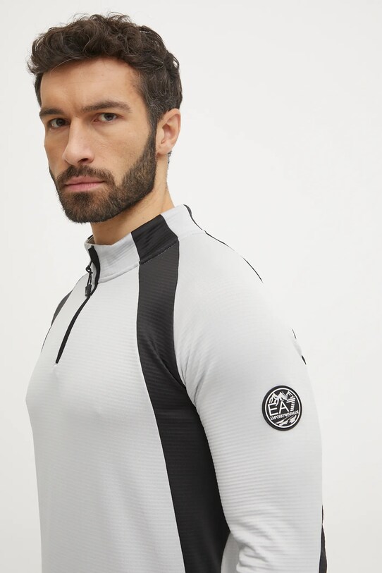 EA7 Emporio Armani felpa da sport St. Moritz Powerstretch grigio PJQXZ.6DPMA5.1951