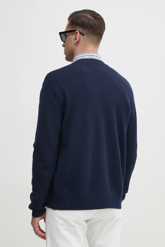 Odzież Armani Exchange kardigan z domieszką wełny 6DZE1G.ZM1LZ granatowy