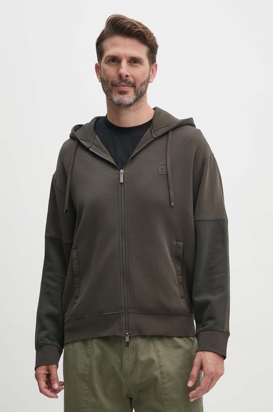 Armani Exchange bluza verde 6DZMHD.ZJNPZ