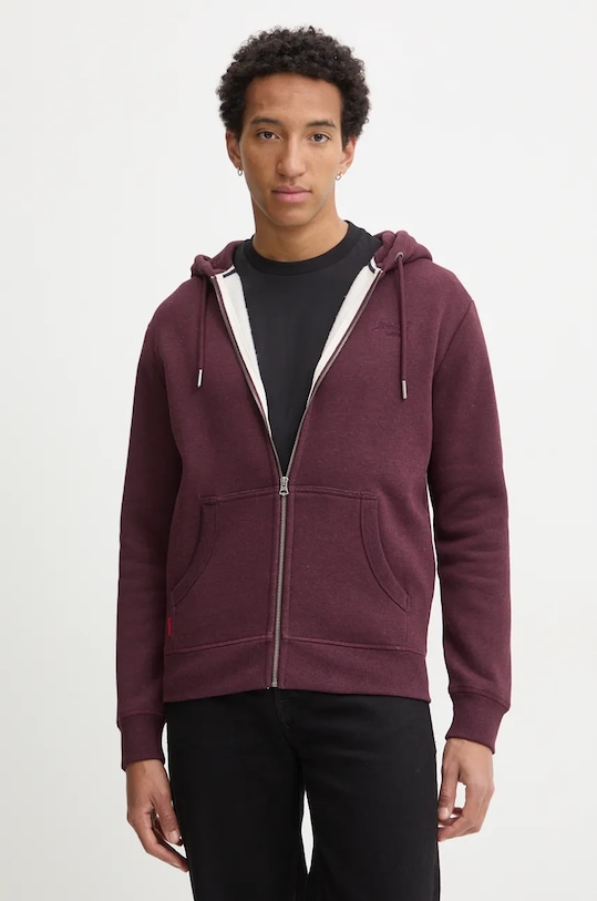 Superdry bluza uni burgundia M2013116A.C4U