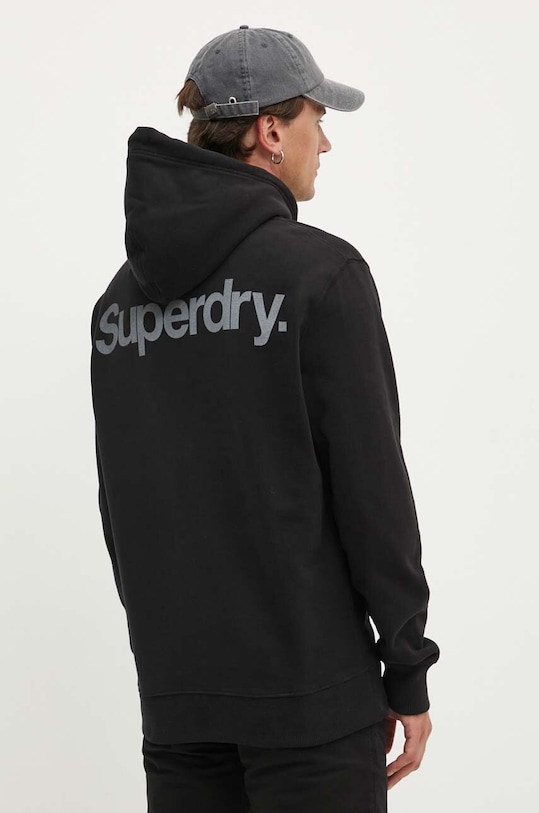 Oblečení Bavlněná mikina Superdry M2013723A.02A černá