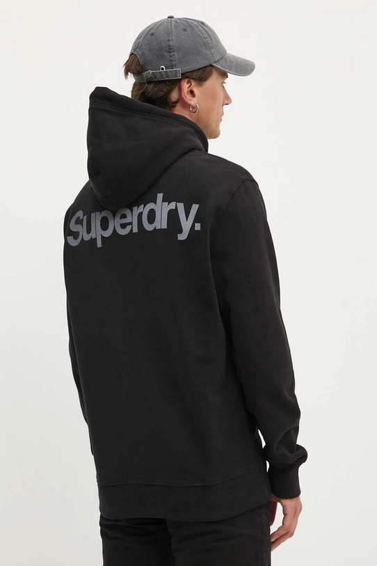 Одяг Бавовняна кофта Superdry M2013723A.02A чорний