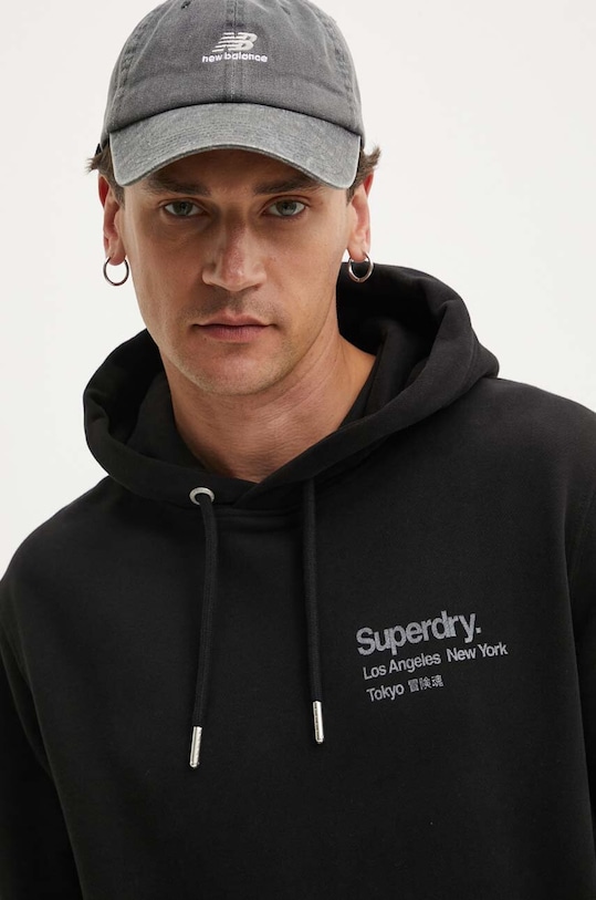 Bavlněná mikina Superdry černá M2013723A.02A