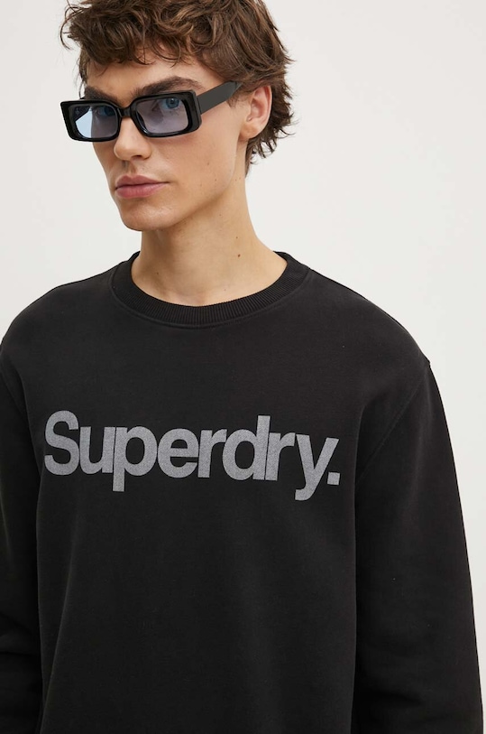 Superdry bluza bawełniana czarny M2013738A.02A