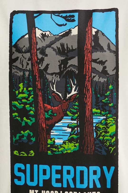 Бавовняна кофта Superdry M2014112A.2YW бежевий