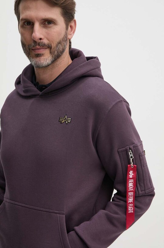 Mikina Alpha Industries fialová 148337.