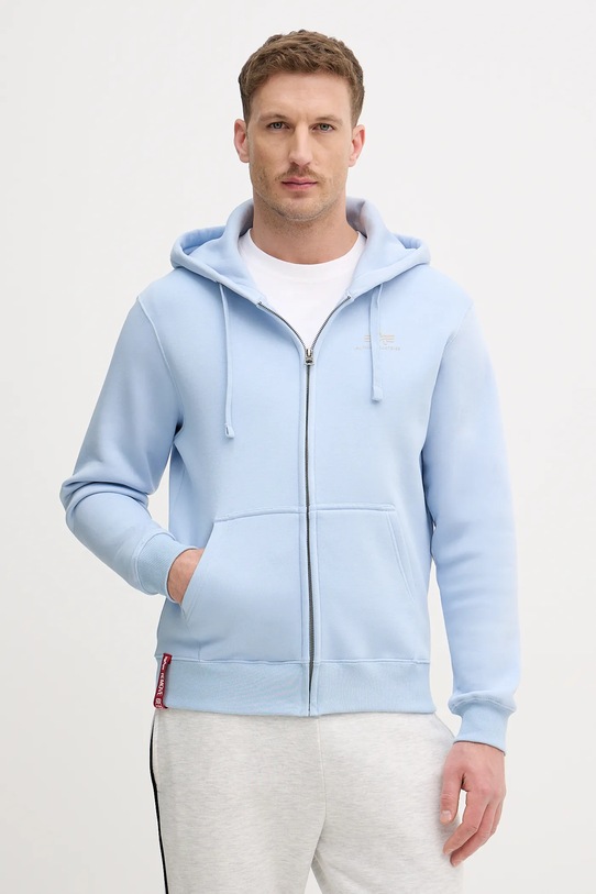 Alpha Industries bluza z kapturem niebieski 118342