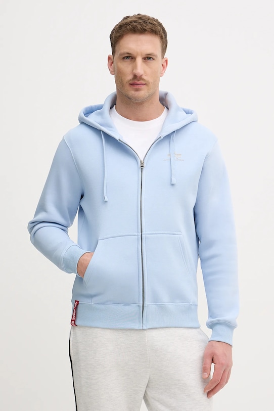 Alpha Industries bluza z kapturem niebieski 118342