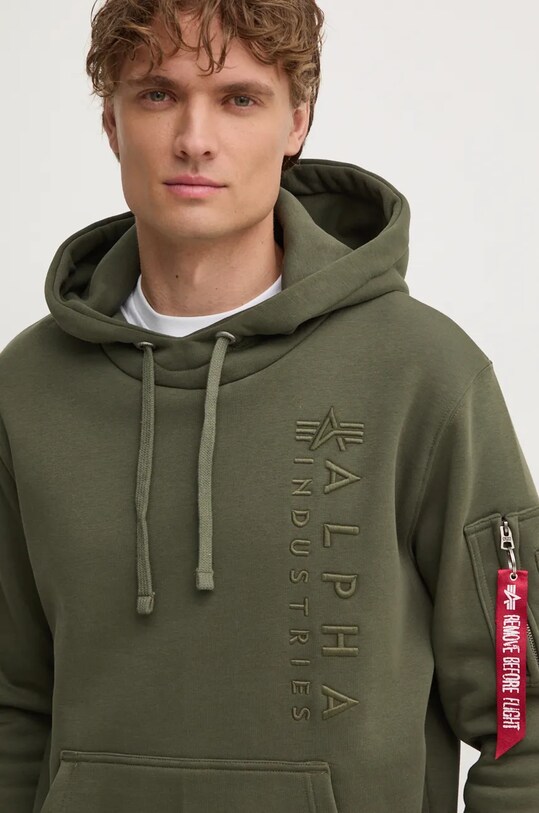 Mikina Alpha Industries zelená 138333