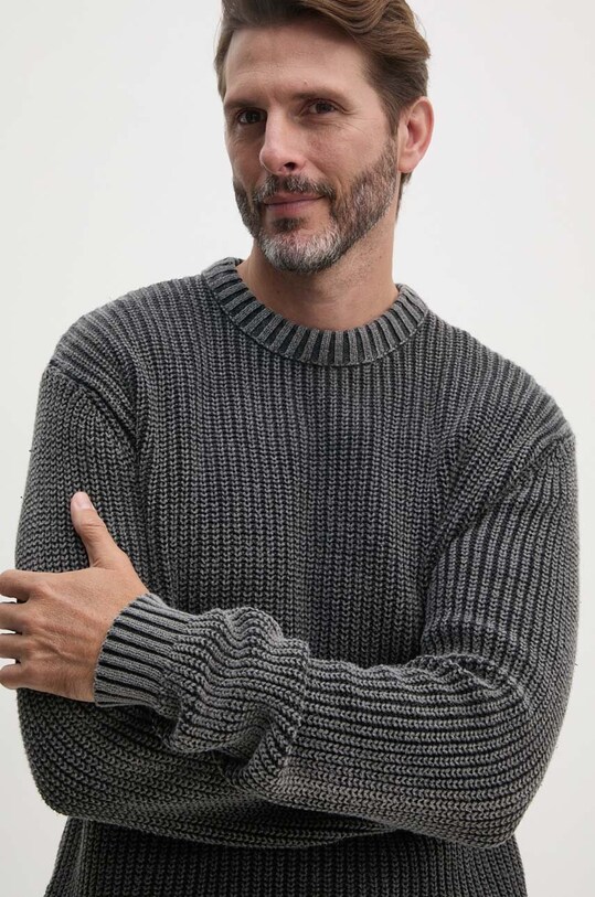 Alpha Industries sweter bawełniany szary 138402