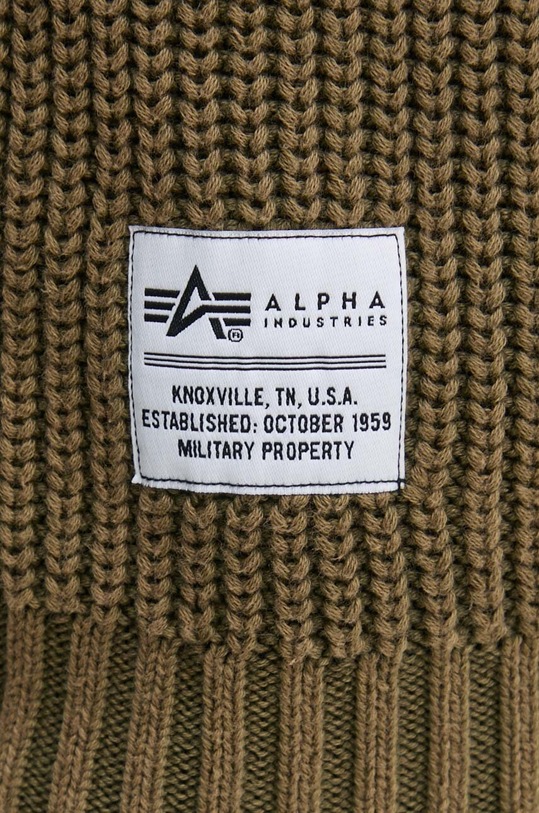 Alpha Industries pulover de bumbac 138402 verde