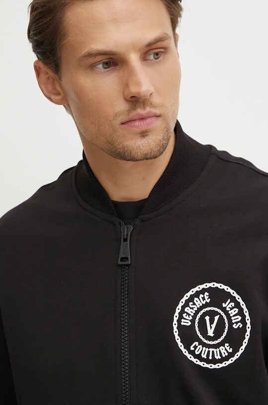 Хлопковая кофта Versace Jeans Couture чёрный 77GAIT04.CF00T