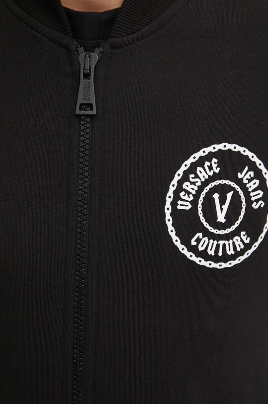 Хлопковая кофта Versace Jeans Couture 77GAIT04.CF00T чёрный