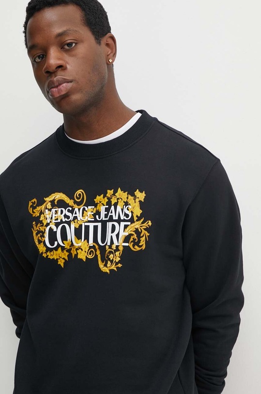 Bavlněná mikina Versace Jeans Couture černá 77GAIE05.CF02E