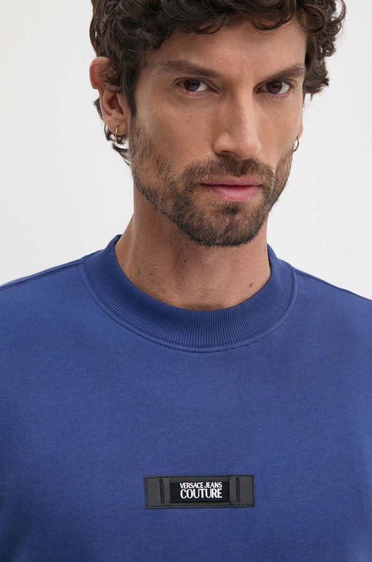 Bavlněná mikina Versace Jeans Couture námořnická modř 77GAI3R3.F0002