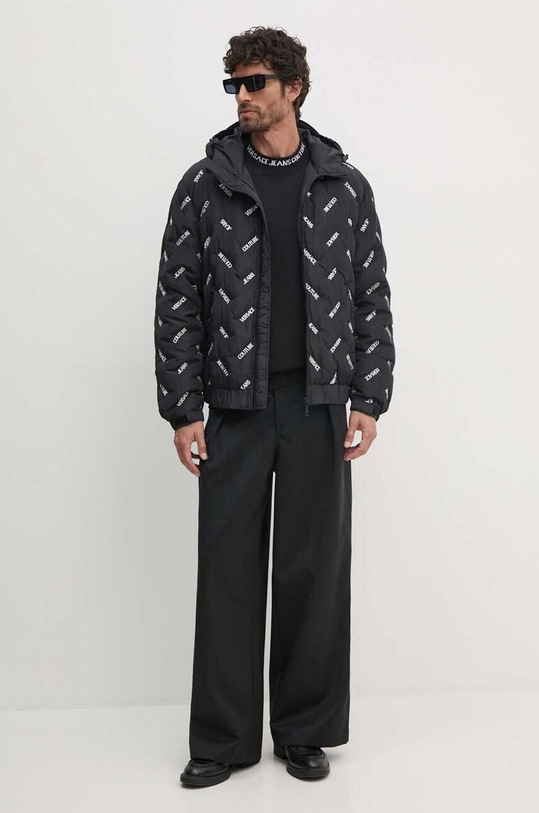 Bavlněná mikina Versace Jeans Couture 77GAI3R2.F0002 černá AW24