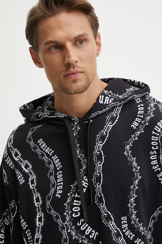 Versace Jeans Couture bluza bawełniana czarny 77GAI3L0.FS160