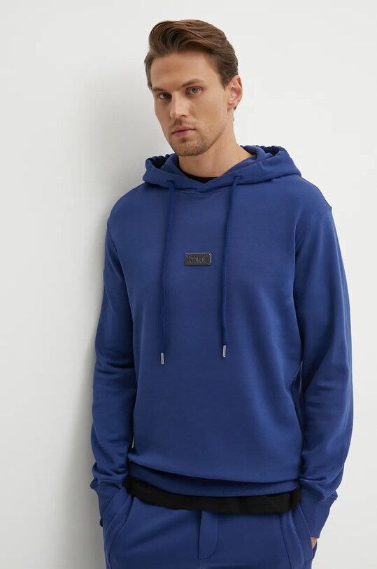 Бавовняна кофта Versace Jeans Couture бавовна блакитний 77GAIT08.CF00T