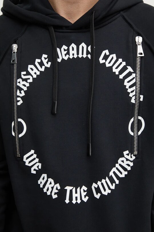 Versace Jeans Couture hanorac de bumbac 77GAIE06.CF02E negru