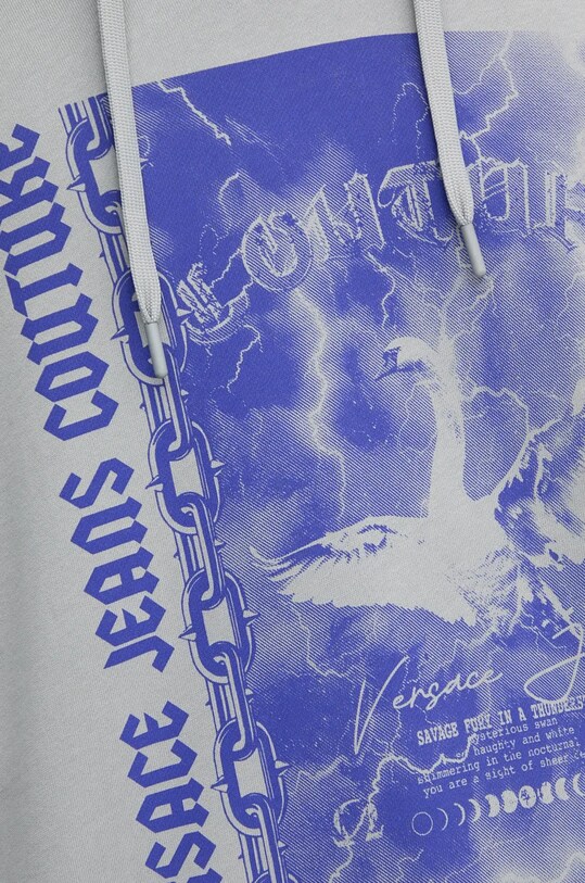 Versace Jeans Couture hanorac de bumbac 77GAIT07.CF00T gri