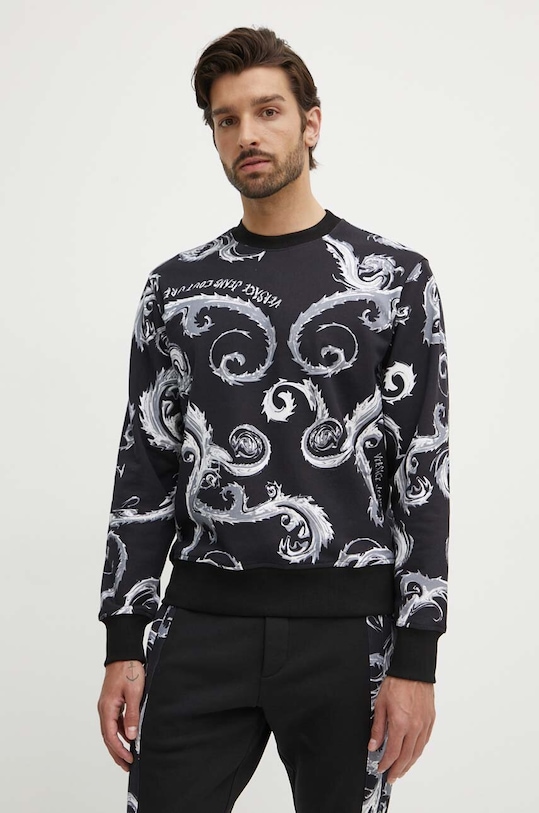 Bavlněná mikina Versace Jeans Couture bez kapuce vícebarevná 77GAI3R0.FS161