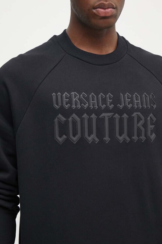 Versace Jeans Couture hanorac de bumbac 77GAIL01.CF02L negru