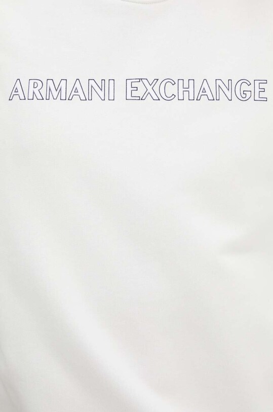 Хлопковая кофта Armani Exchange 6DZMBA.ZJADZ белый