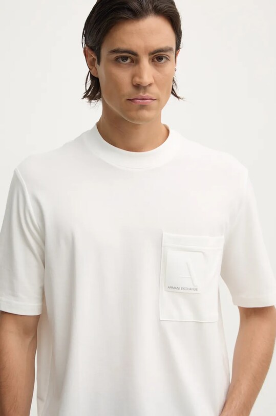 Armani Exchange tricou alb 6DZMJC.ZJXHZ