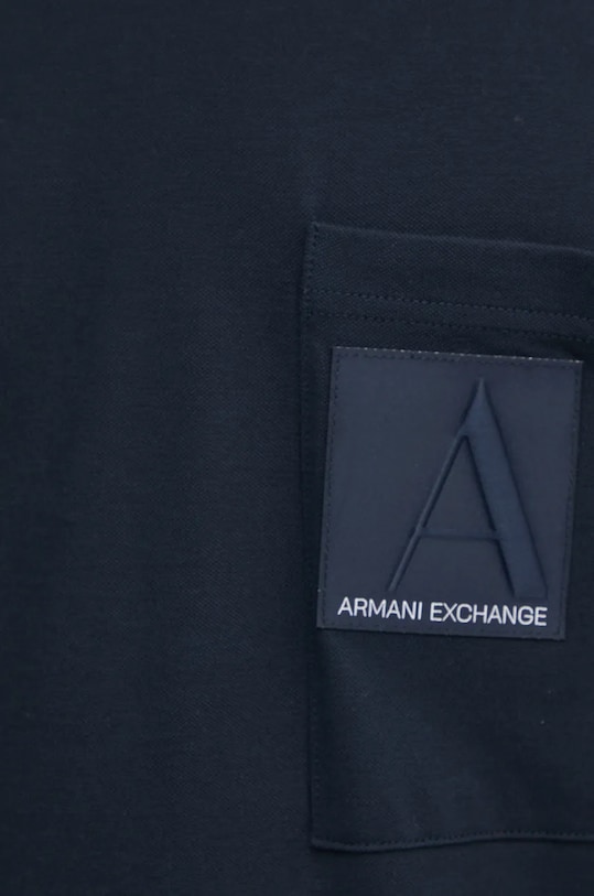 Armani Exchange tricou 6DZMJC.ZJXHZ bleumarin