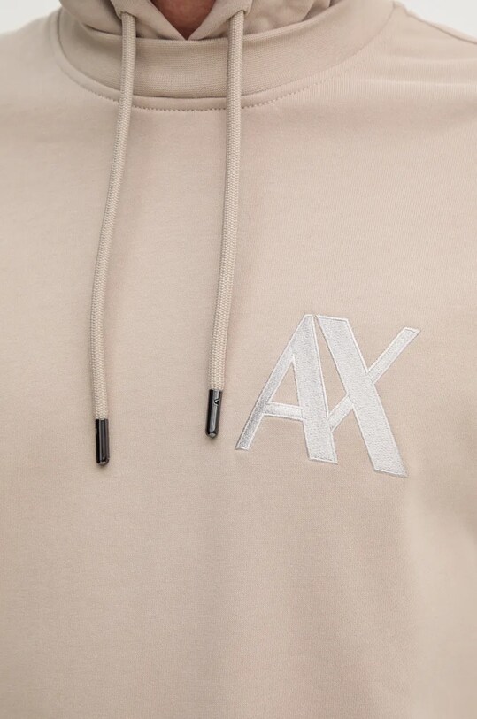 Armani Exchange hanorac de bumbac 6DZMJE.ZJ4XZ bej