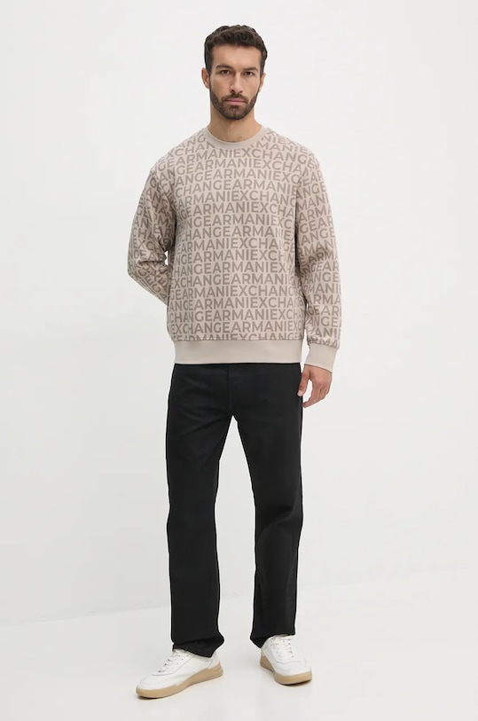 Mikina Armani Exchange 6DZMJK.ZJZGZ béžová AW24