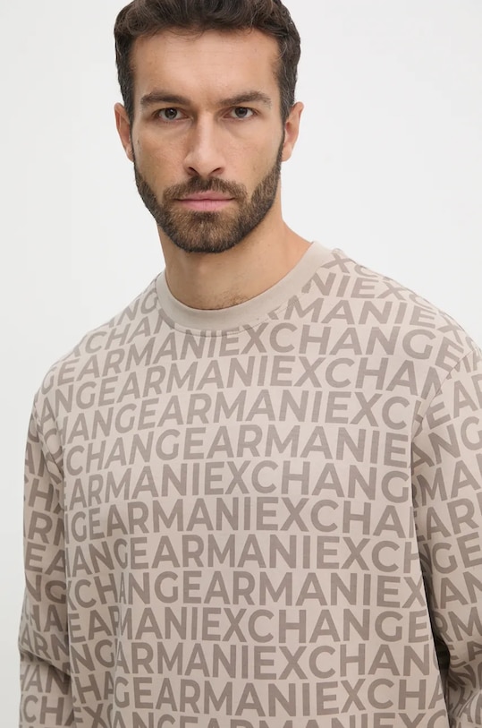 Mikina Armani Exchange béžová 6DZMJK.ZJZGZ