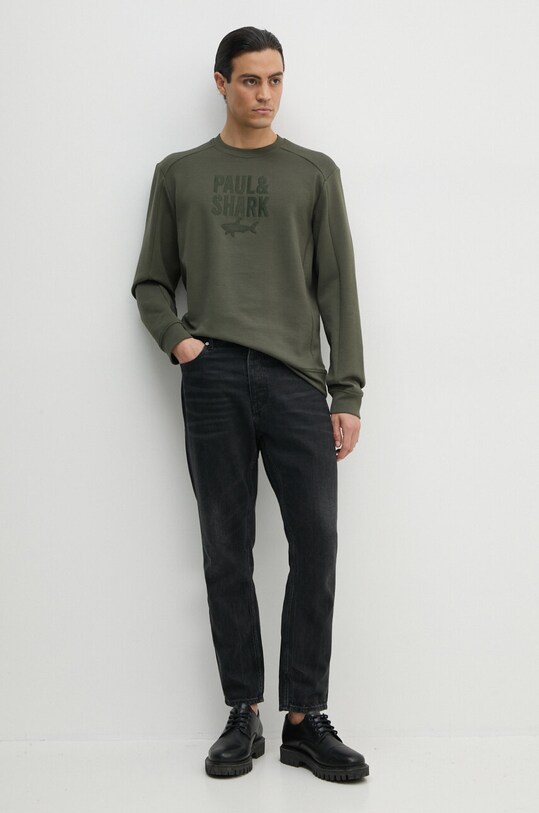 Paul&Shark bluza 14311890 verde AW24