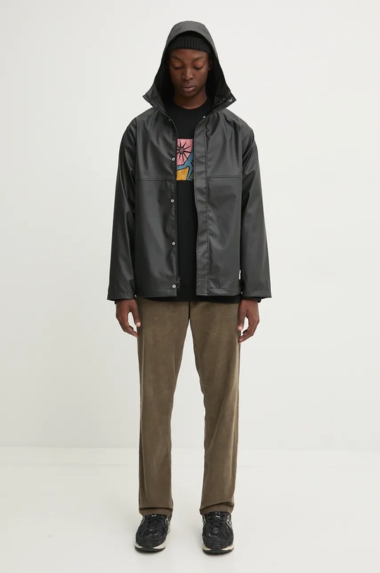 Vans hanorac de bumbac VN000HPRBLK1 negru AW24