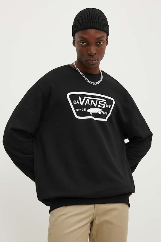 Vans bluza bawełniana nadruk czarny VN000JSHBLK1