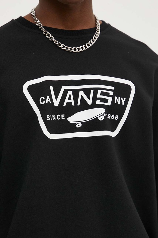 Pamučna dukserica Vans VN000JSHBLK1 crna