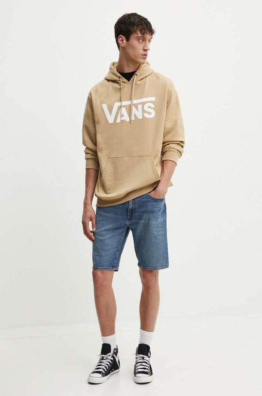 Bavlněná mikina Vans VN000HNX4MG1 béžová AW24