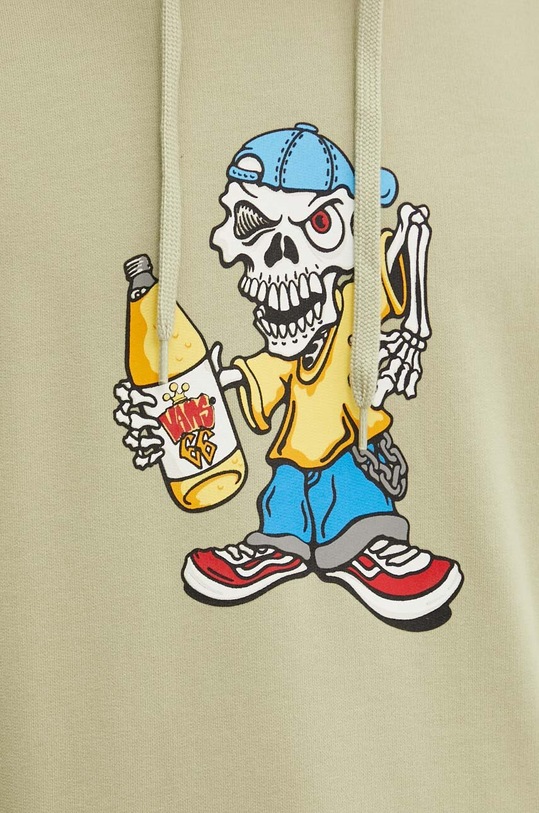 Vans hanorac de bumbac VN000JE6D3Z1 verde